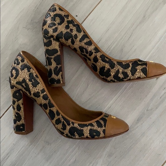 Shoes - Leopard Tory Burch heels
